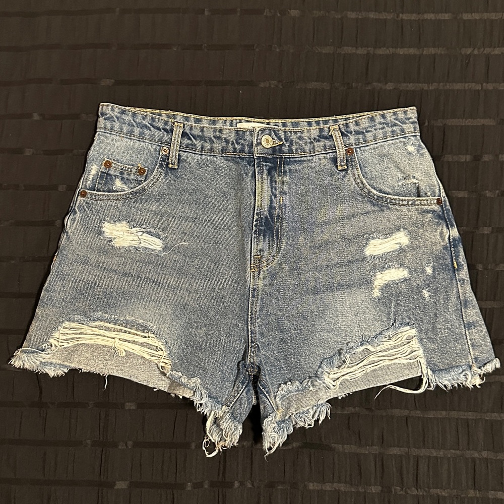 Distressed Denim Women Shorts
